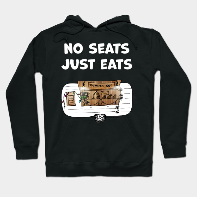 Cute Food Truck with Funny Slogan Hoodie by Artstastic